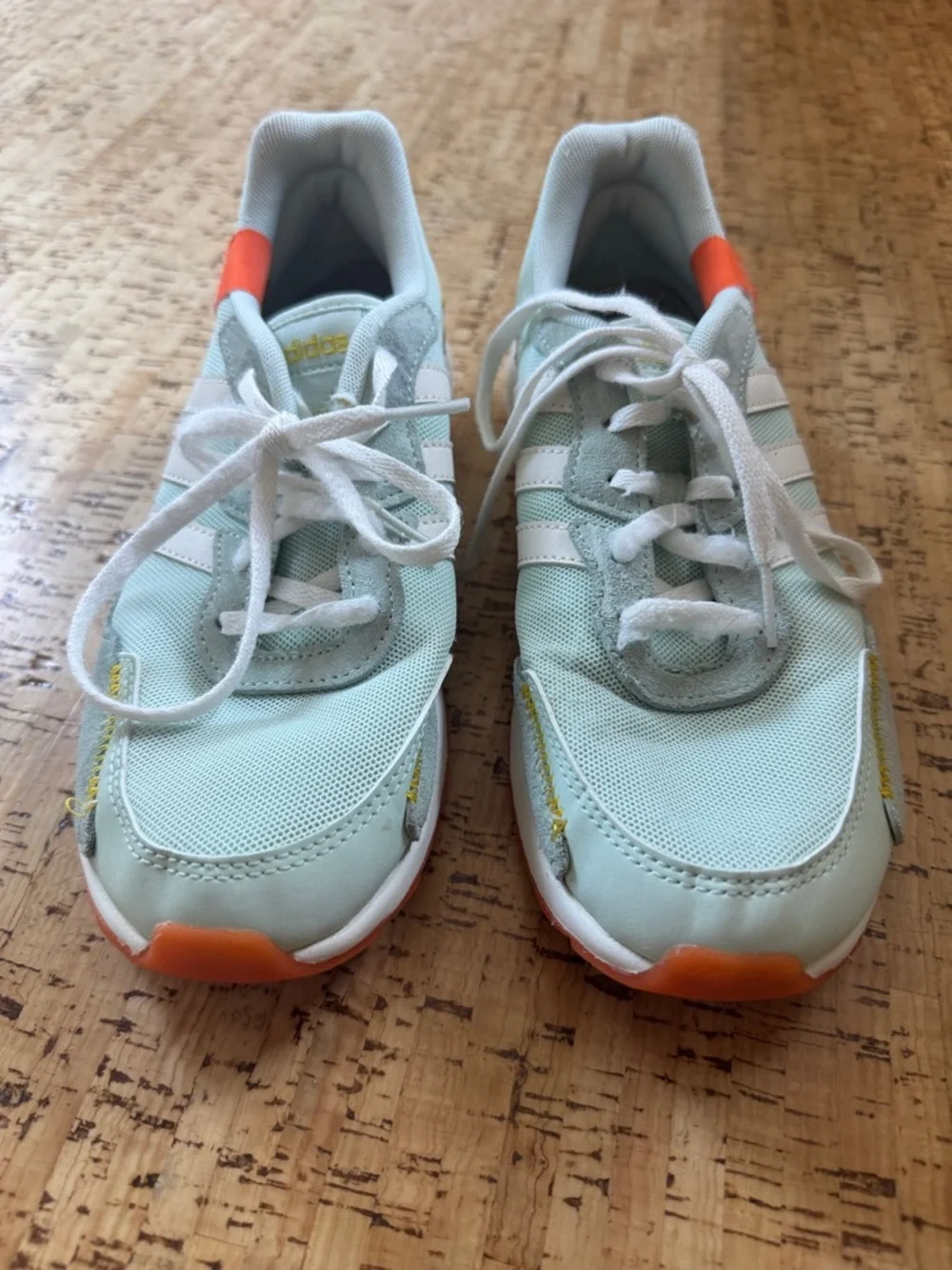 Adidas RetroRun Dash Green and Orange Sneaker-7.5